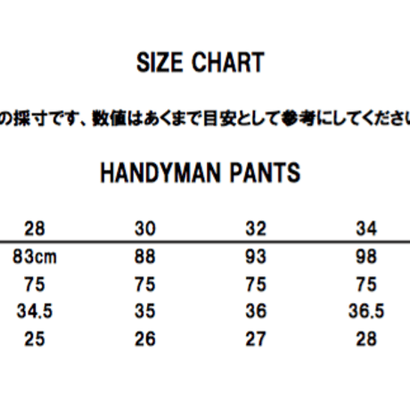 TCB HANDYMAN PANTS DENIM