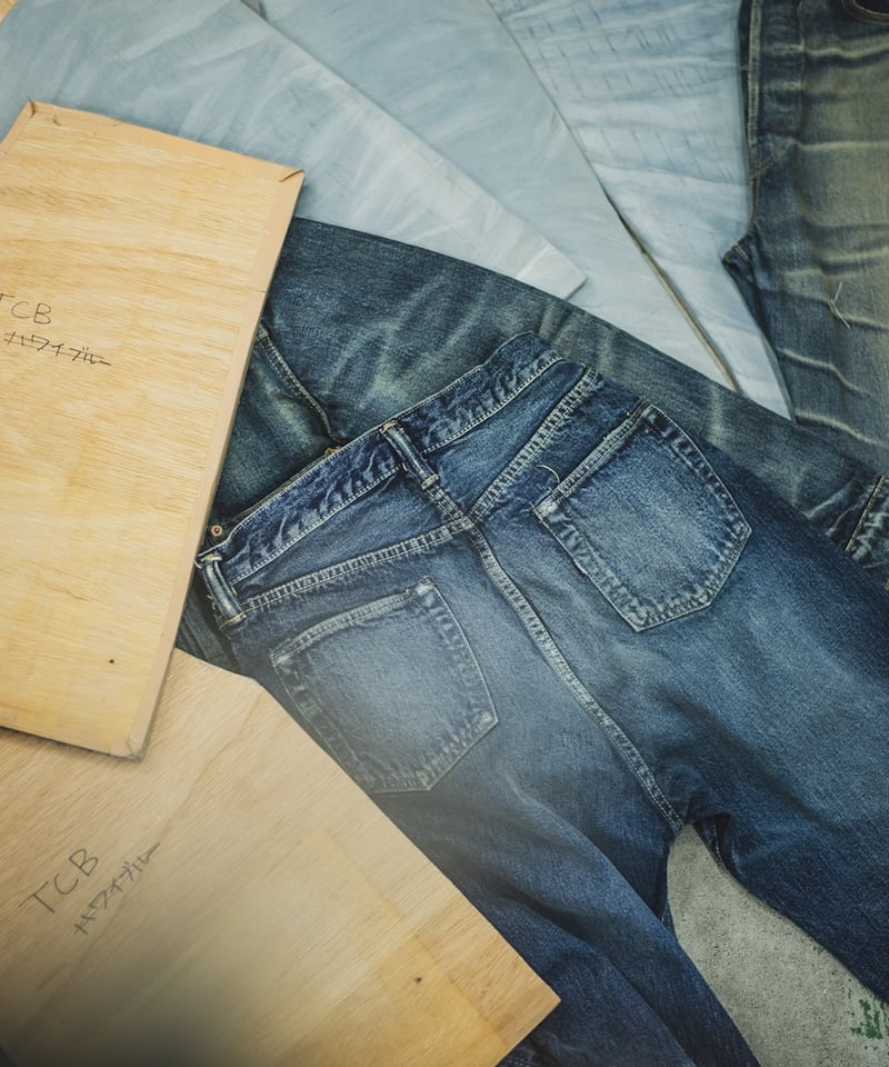 Fat Cats Records】Faded S40's Jeans 14oz | TCB