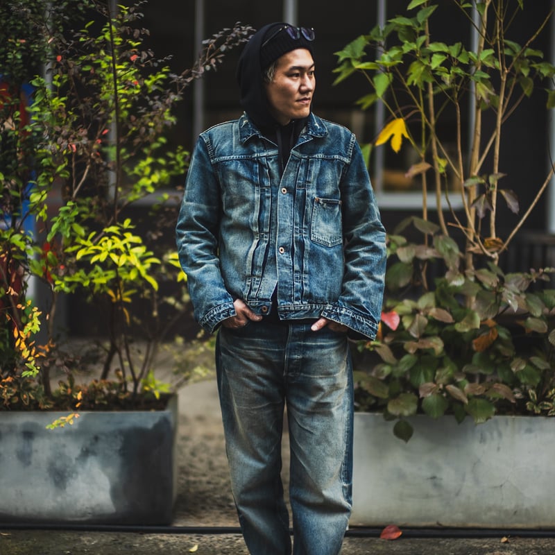 TCBJeans Fat Cats Record S40's Jeans 新品 Fat Cats Records】Faded S40's Jeans 14oz | TCB