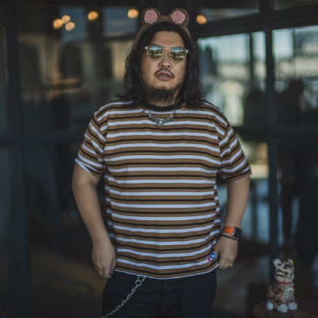 WORKERS & TCB/ Border T-shirt Calico Cat (Summer fur)