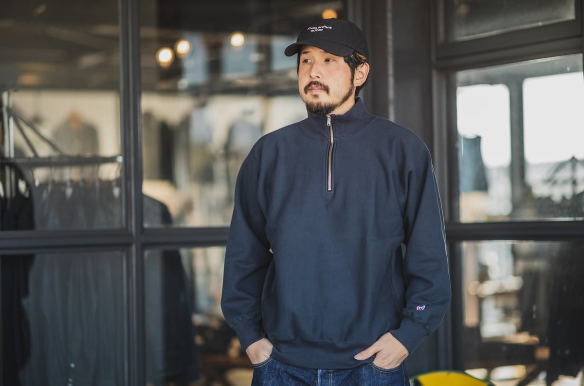 WORKERS Trico Tag Half Zip Sweat | TCB jeans
