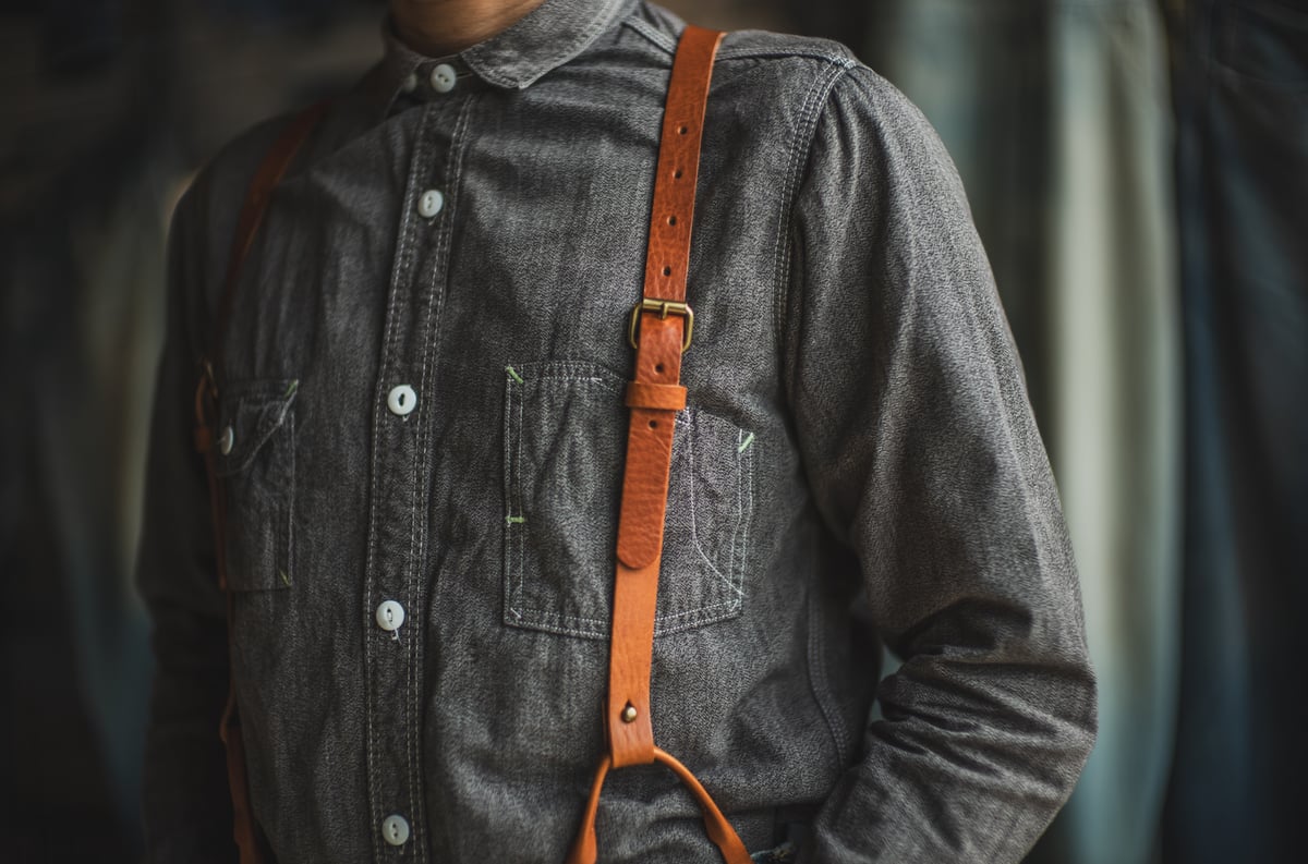 tcbジーンズ レザーサスペンダーM TCB Leather Suspenders | TCB jeans