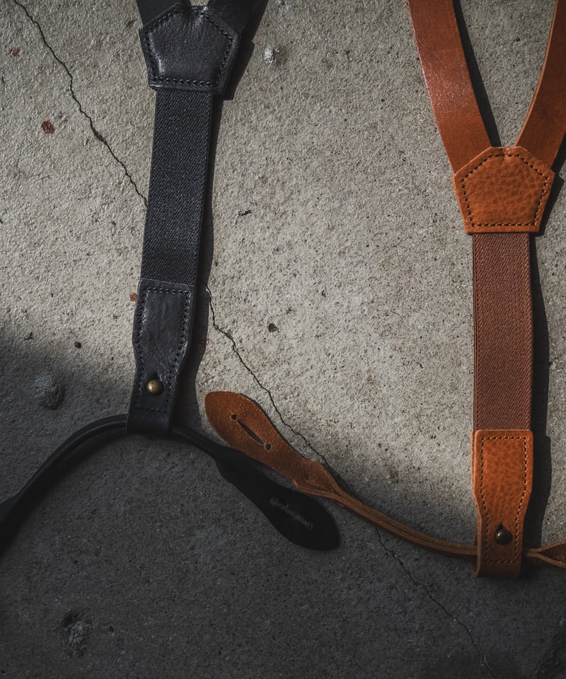 TCB Leather Suspenders | TCB jeans