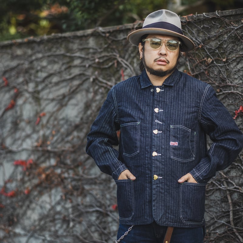 Cathartt Chore Coat Denim Herringbone | TCB jeans