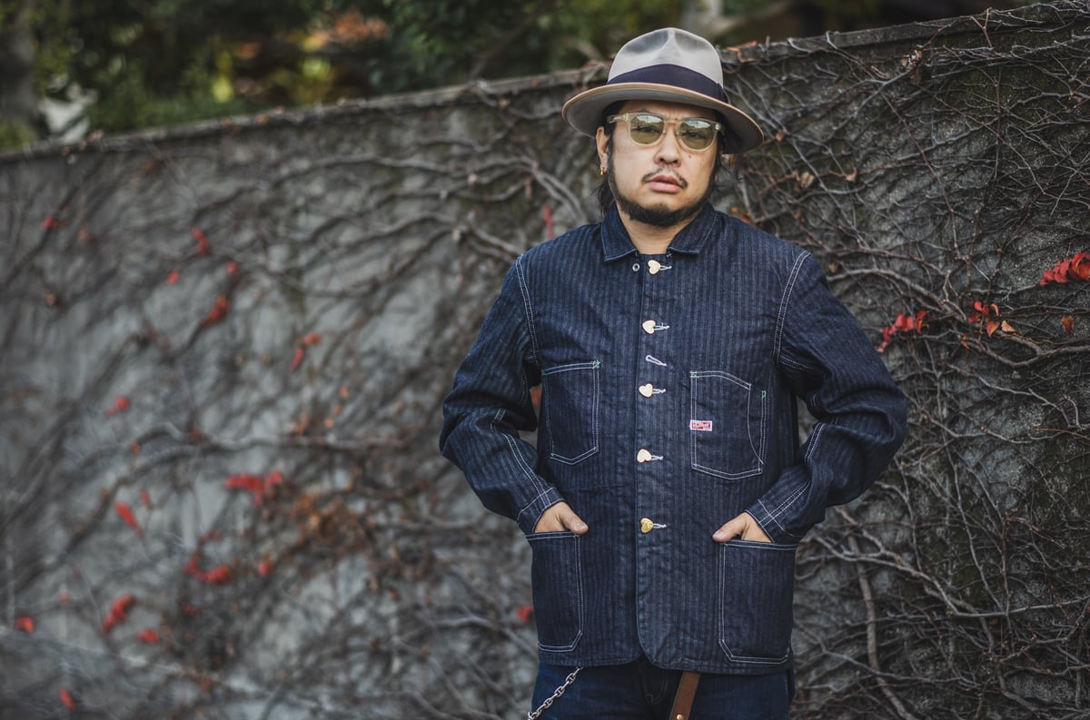 Cathartt Chore Coat Denim Herringbone | TCB jeans