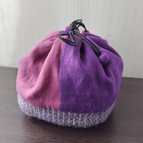 リネンの巾着袋　その1