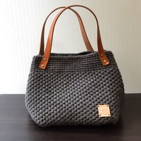 麻ひもトートバッグ～正方形