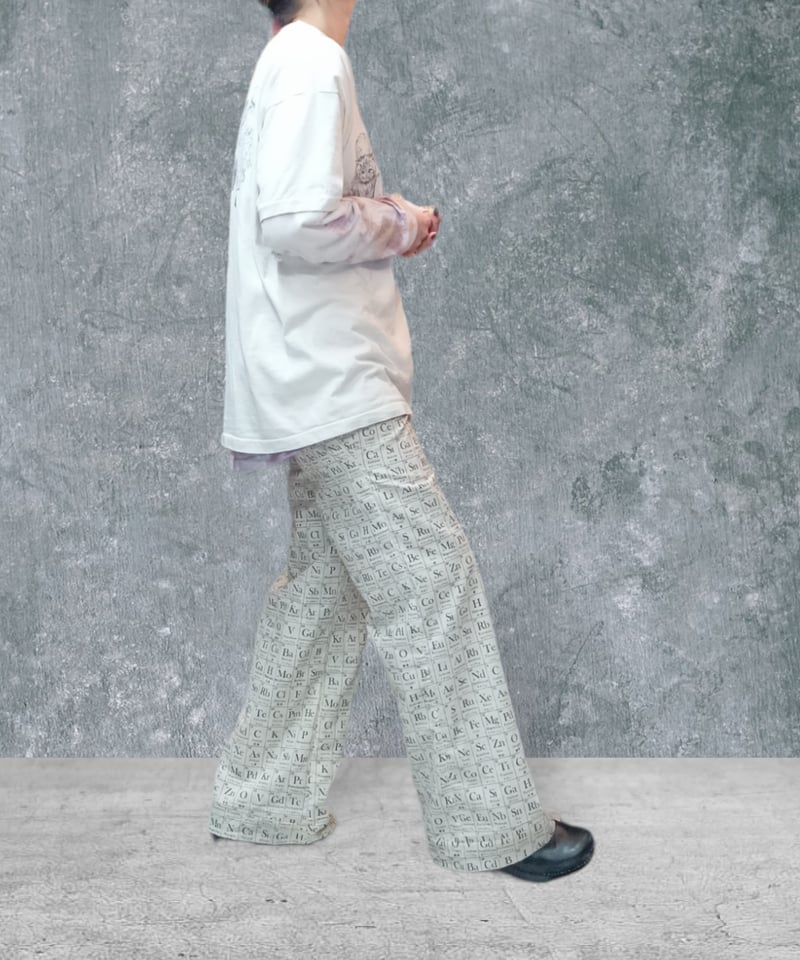 元素記号　科学コットンワイドパンツ 元素記号 科学 コットンワイドパンツ | SWIVEL SLUM DIVE