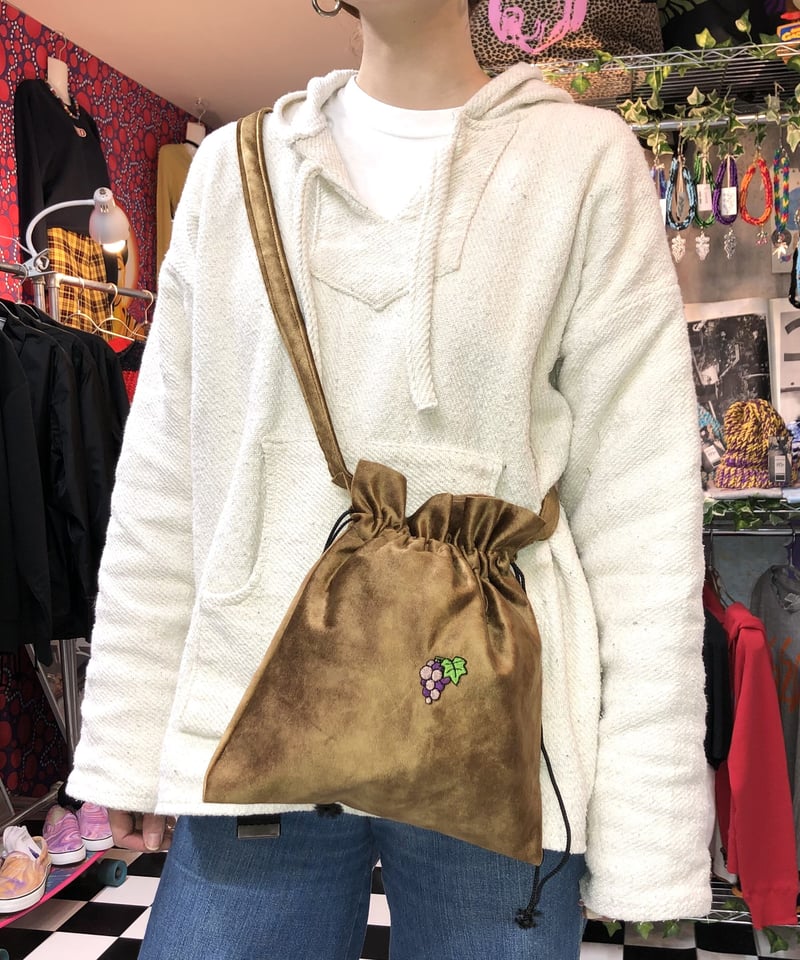 【Hender Scheme】 巾着　スエード　ショルダーバッグ 巾着型ポシェット Hender Scheme エンダースキーマ senzu bag