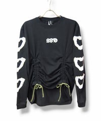 SSD 3♡bones 絞りlong sleeveTshirt:L