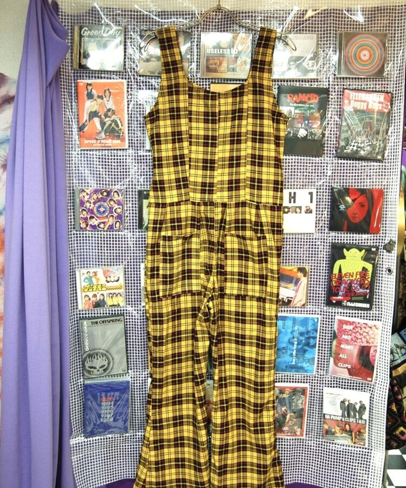 KAPITAL 黄色チェックサロペ KAPITAL 黄色チェックサロペ