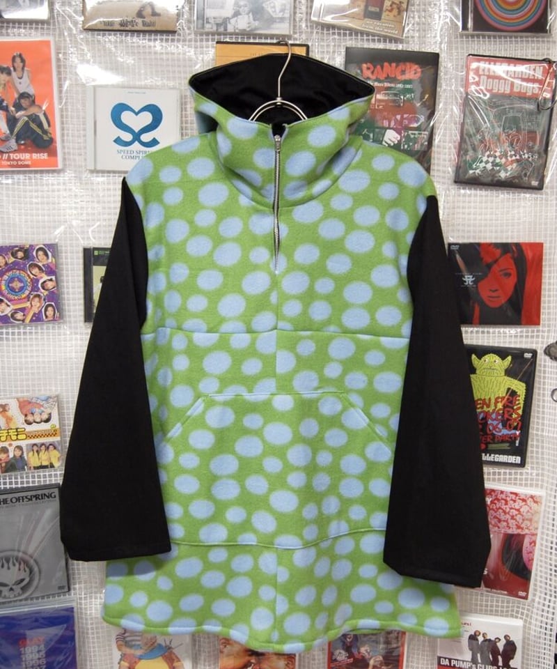 ドット フリース ハーフジッププルオーバー:黄緑 | SWIVEL SLUM DIVE