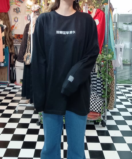 SSD　warpcat×旋轉猛擊潛水　long sleeveT:black