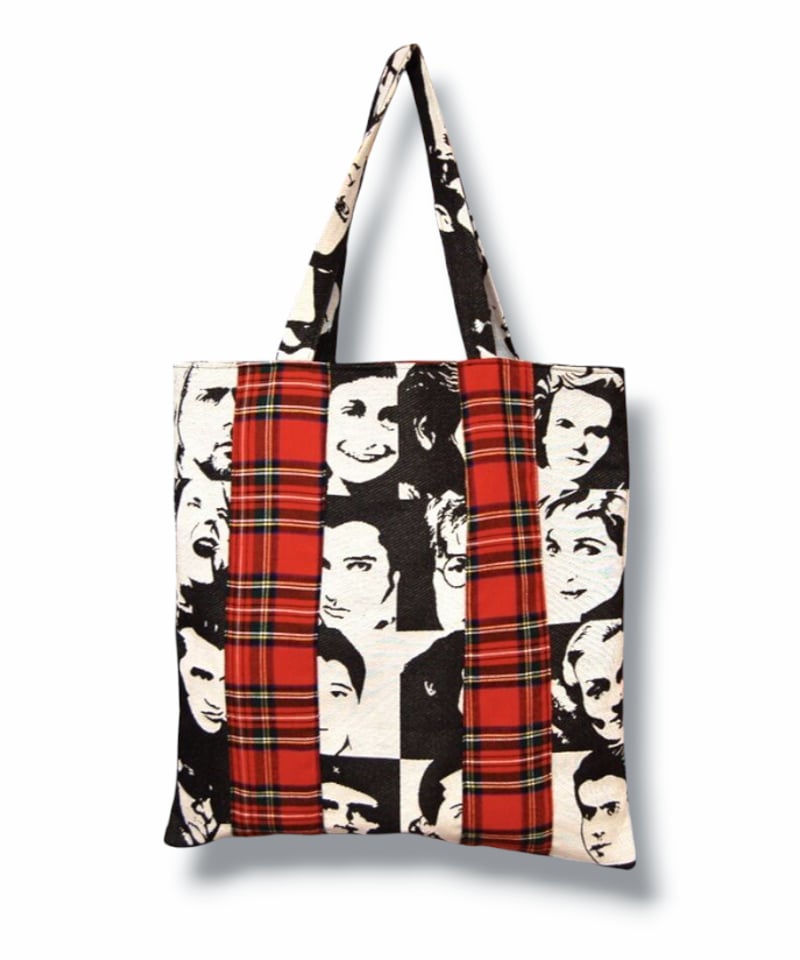 海外スターゴブラン織×タータンチェック トートバッグ | SWIVEL