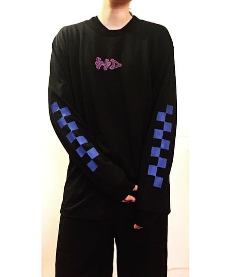 SSD bones×checker long sleeveT