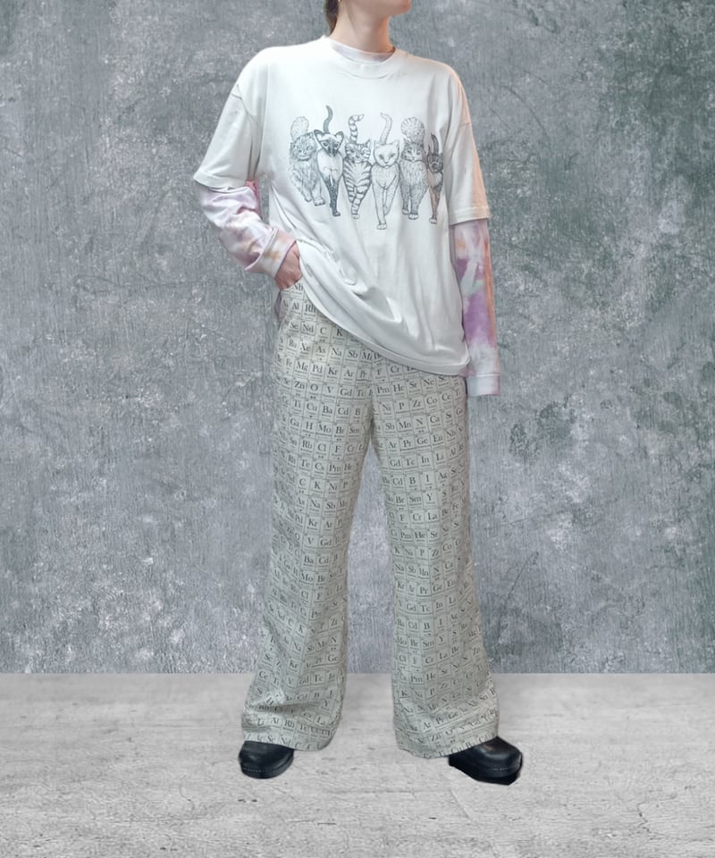 元素記号 科学 コットンワイドパンツ | SWIVEL SLUM DIVE