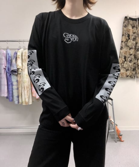 SSDロゴ　long sleeveT/ブラック