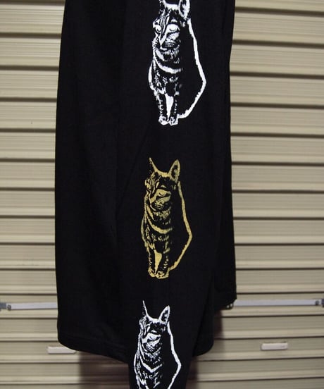 陰陽SSD×猫猫猫　long  sleeve  T shirt:black