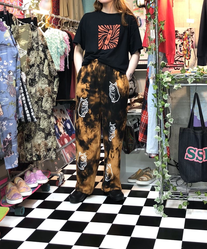SSD cat タイダイブリーチ染め スウェットパンツ | SWIVEL SLUM DIVE