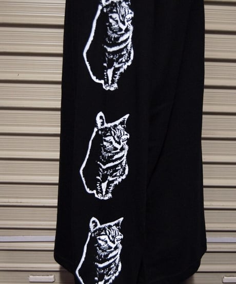 陰陽SSD×猫猫猫　long  sleeve  T shirt:black