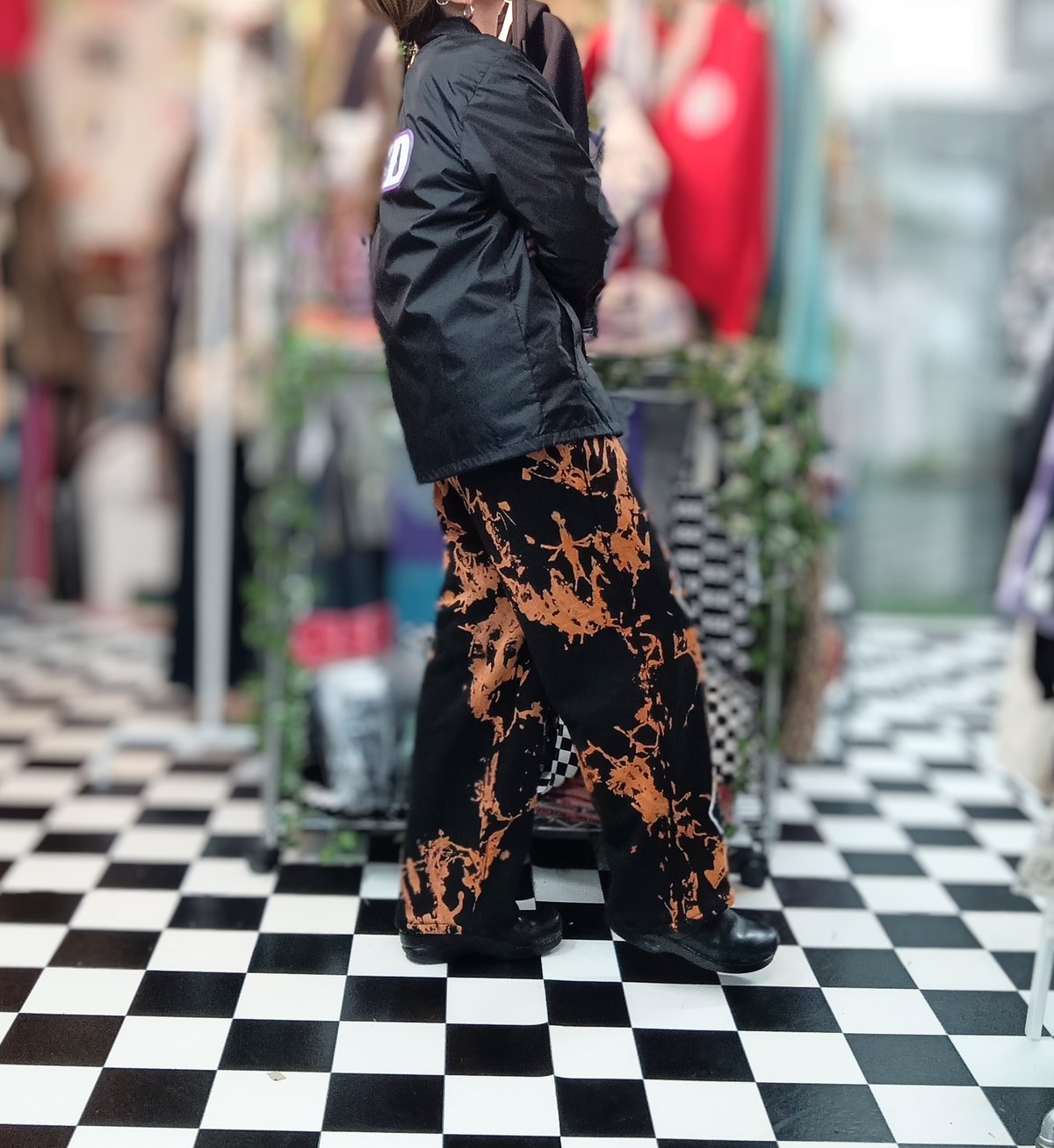 ssd cat タイダイブリーチ染め スウェットパンツ | SWIVEL SLUM DIVE