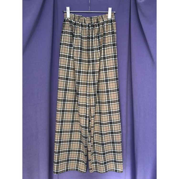 タータンチェックセットアップ/ベージュ | SWIVEL SLUM DIVE