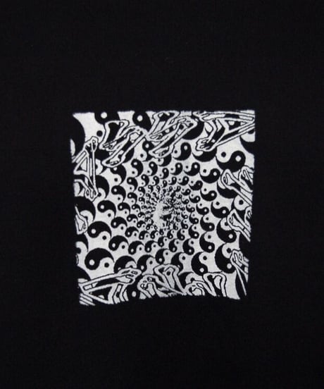陰陽SSD×猫猫猫　long  sleeve  T shirt:black
