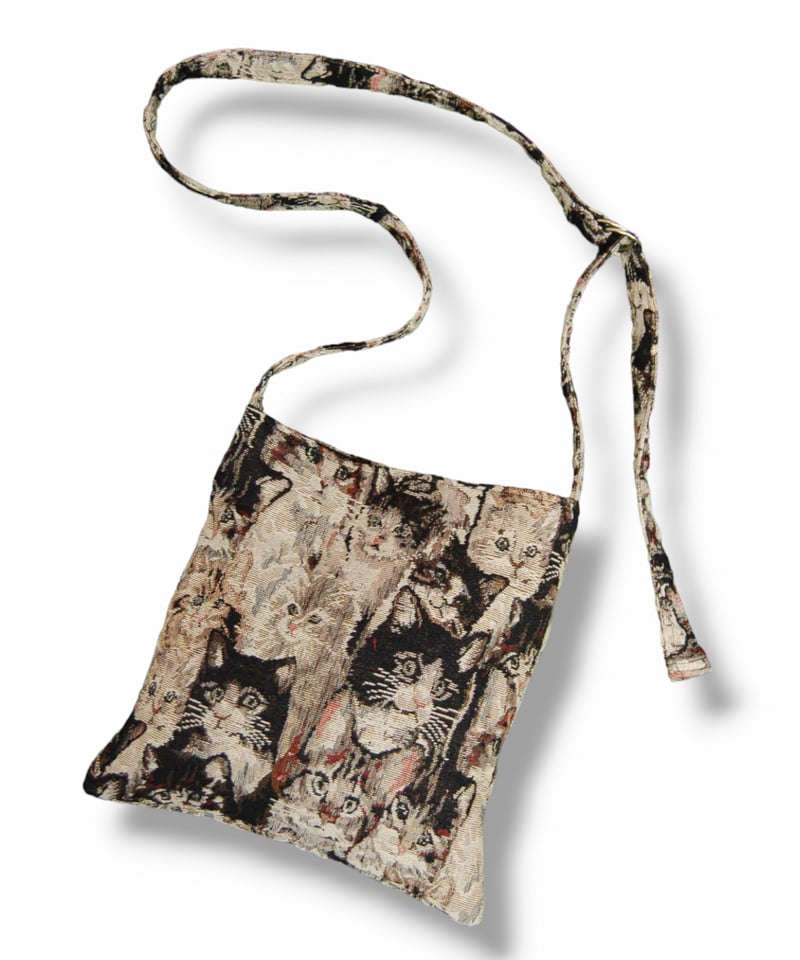 猫柄ゴブラン織り ショルダーバッグ | SWIVEL SLUM DIVE