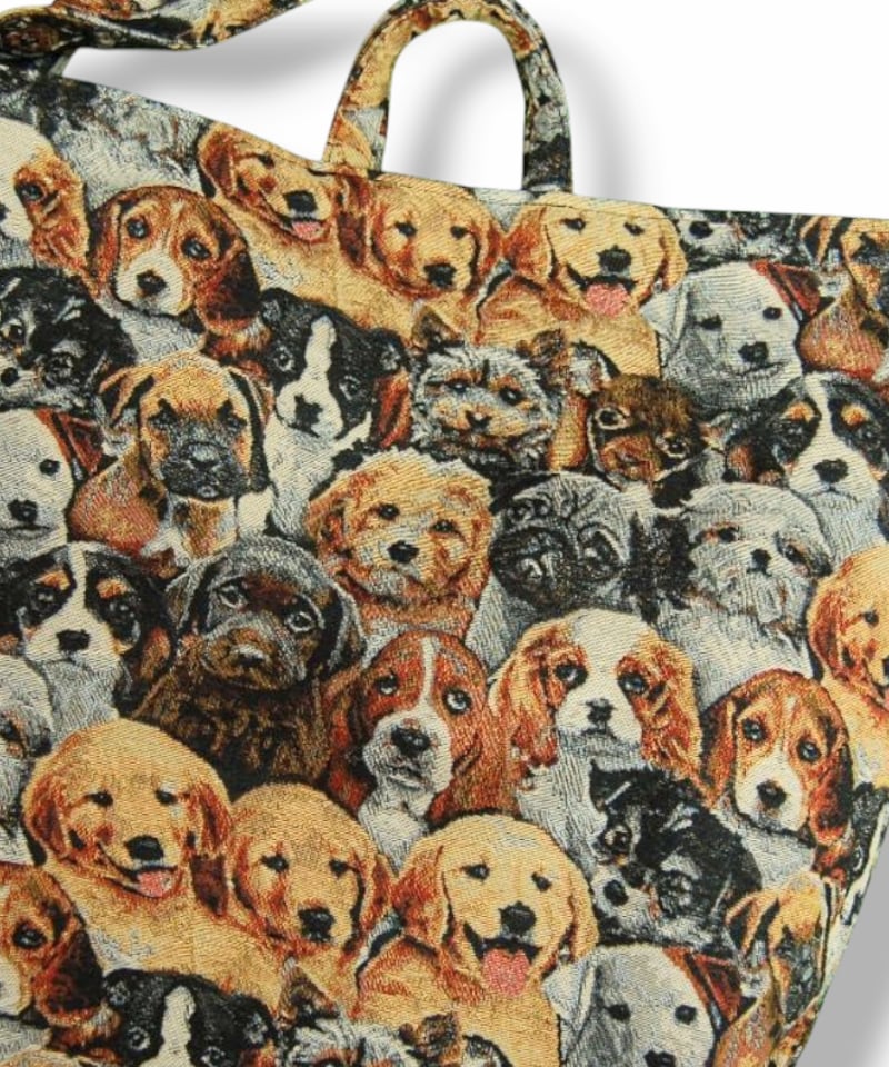 犬柄ゴブラン織 ワンショルダートートバッグ | SWIVEL SLUM DIVE