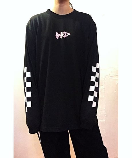 SSD bones×checker long sleeveT