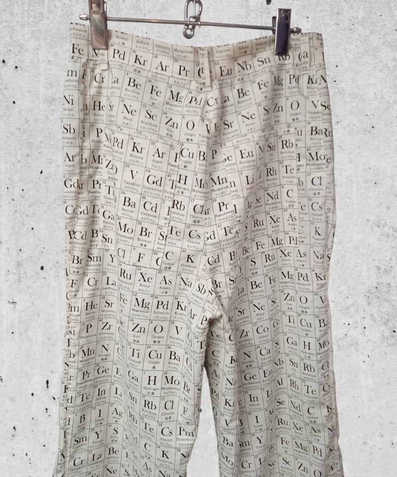 元素記号　科学コットンワイドパンツ 元素記号 科学 コットンワイドパンツ | SWIVEL SLUM DIVE