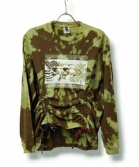 SSD　CHINA　タイダイブリーチ染め　絞りlongsleeve　T