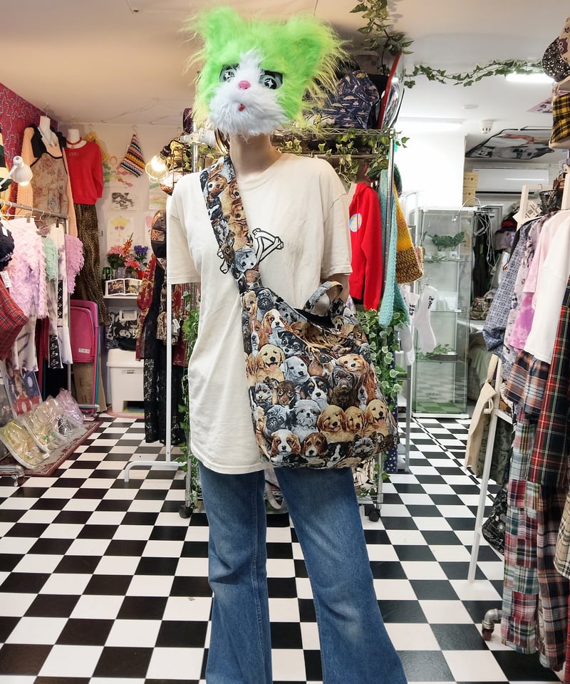 犬柄ゴブラン織 ワンショルダートートバッグ | SWIVEL SLUM DIVE