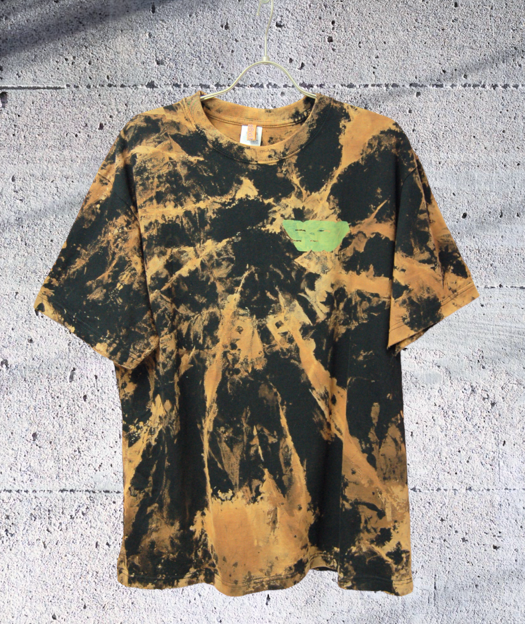 SSD warp graphic タイダイブリーチ染め Tshirt:XL