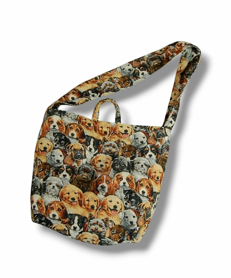 犬柄ゴブラン織 ワンショルダートートバッグ | SWIVEL SLUM DIVE