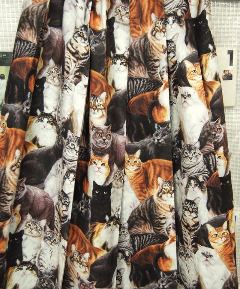 yukiemon 猫柄 マンチカン　フレアロングスカート yukiemon】ぶさねこ丈長スカート（M）_240514005054 | EGAMI OF