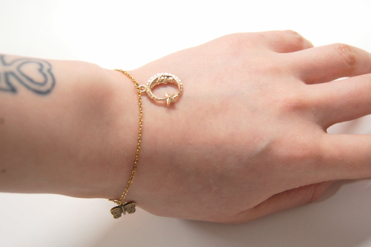 チャームブレスレット:ゴールド | SWIVEL SLUM DIVE