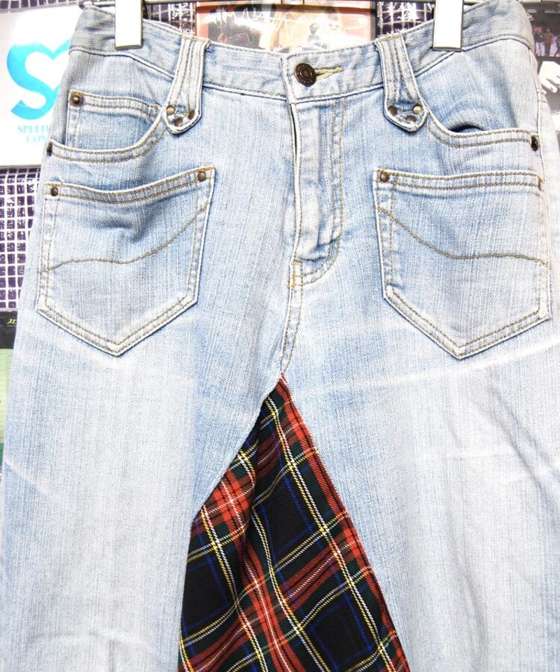 ♡新品未使用♡デニムダンガリー／リメイクロングスカート／160センチ グリーン パークス Green Parks SUGAR SPOON リメイクデニムスカート