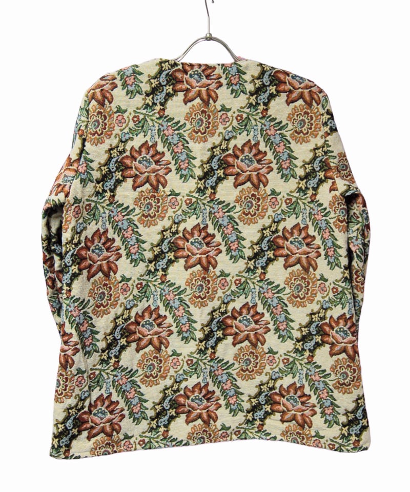 花柄ゴブラン織り ノーカラージャケット | SWIVEL SLUM DIVE