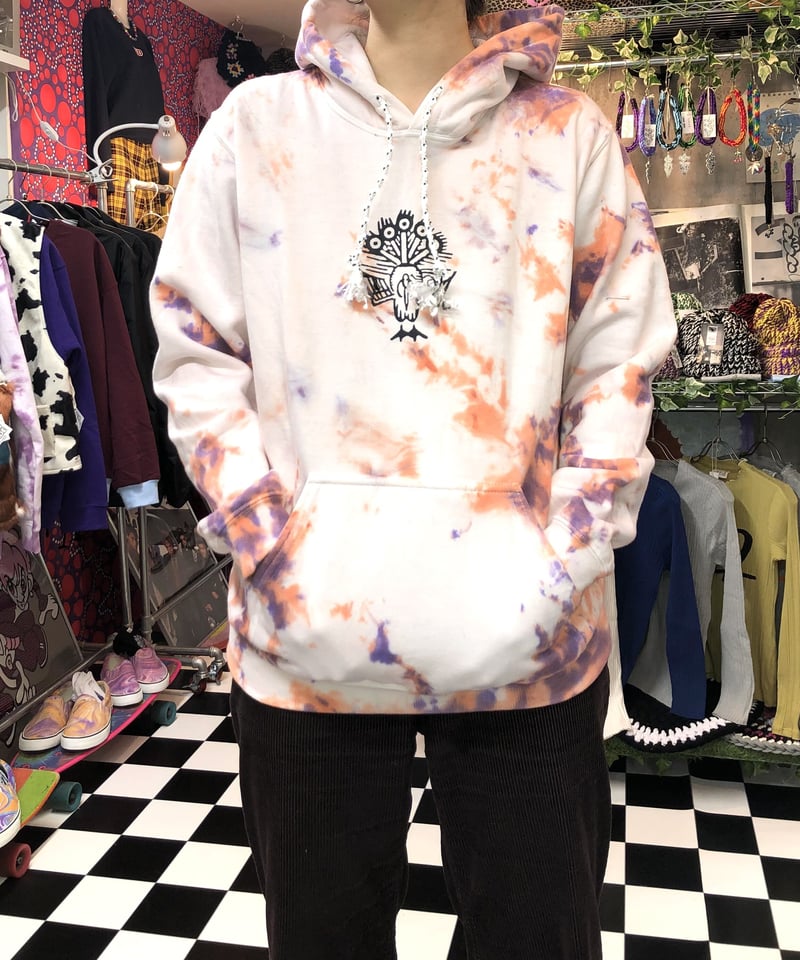 麻雀 イーソー タイダイ染め パーカー L | SWIVEL SLUM DIVE