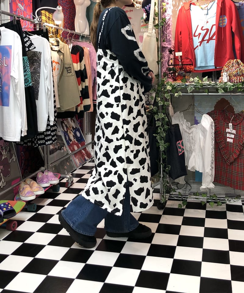 SSD 牛柄コットンロングスリットワンピース | SWIVEL SLUM DIVE