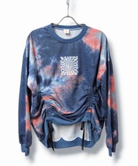 陰陽SSD×猫　染めデザイン　絞りlong sleeve T
