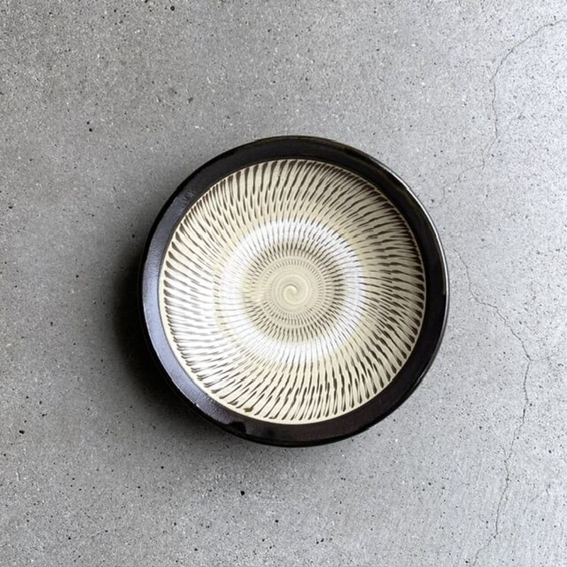 小鹿田焼 5寸皿 ／フチあり | TORYBAZAR