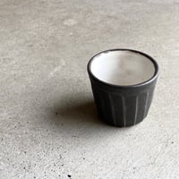 薬師寺和夫　黒釉／蕎麦猪口