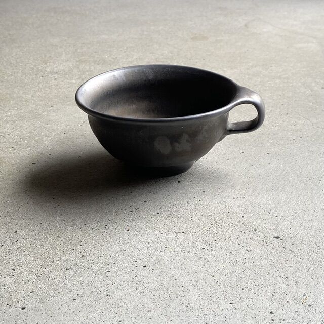 馬場勝文 スープカップ 黒釉 | TORYBAZAR