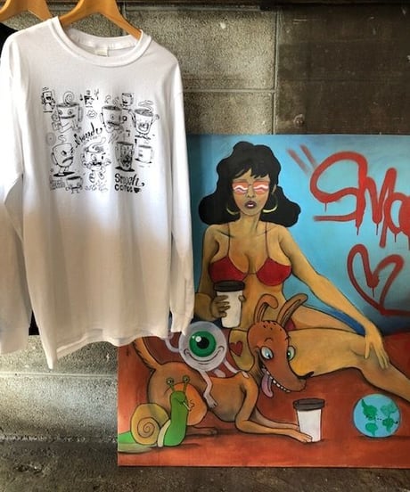SMOOCH×EATCHO Long sleeve T-shirts 白white