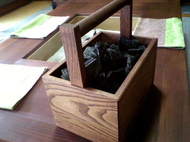 置囲炉裏】オプション 炭入れ箱 | 木製品の共榮