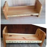 【しりあがり】木製 ペット用フードトレイ