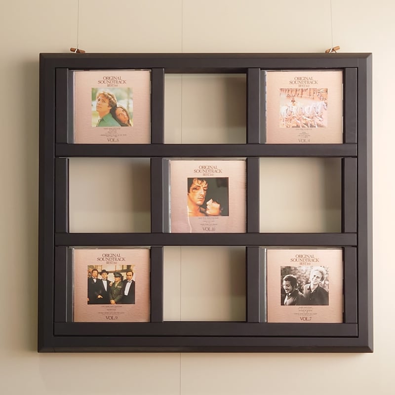 CDディスプレイフレーム（9枚用） | 木製品の共榮