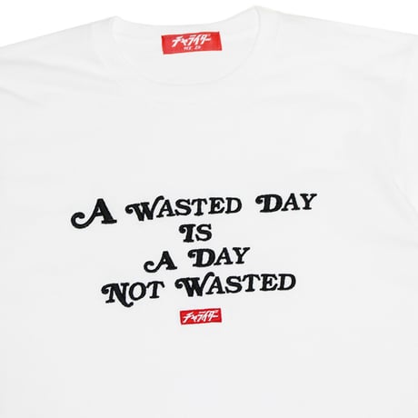 ウェイステッドロゴ　ヘビーウェイトTシャツ　　ホワイト
